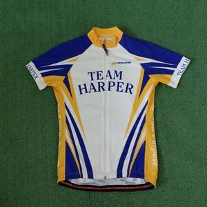 Hincapie Team Harper Riding With Purpose Multicolored Zip Up Cycling Jersey Sz M
